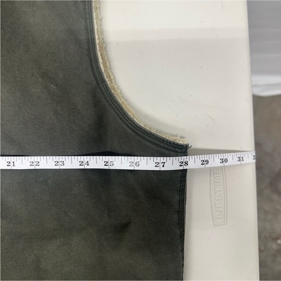 Cabela’s 2XL Tall Sherpa Lined Canvas Zip Vest Olive Green - Picture 7 of 8